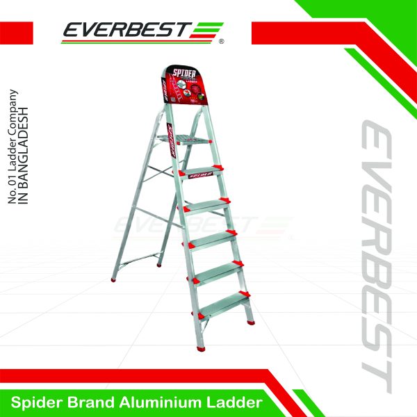 SPIDER Aluminium Step Ladder (4–10 Steps)